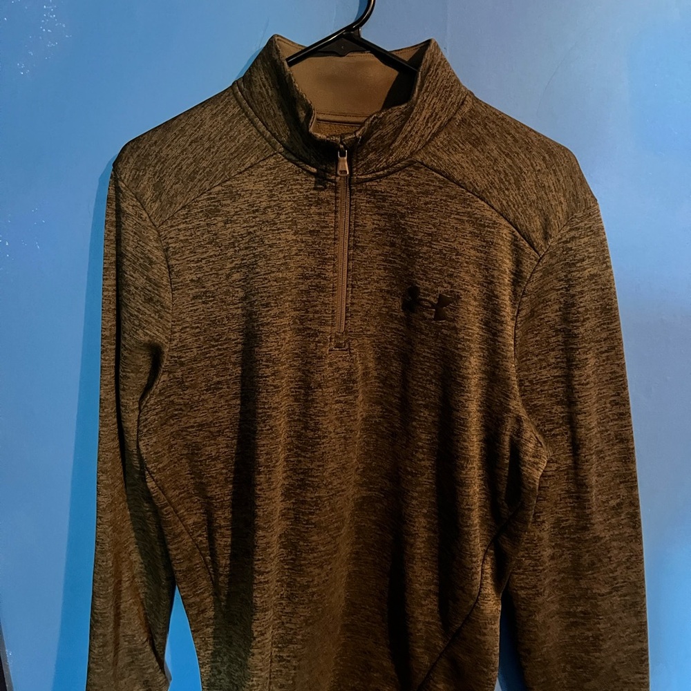 Under Armour Men's Green Zip-Up Sweater